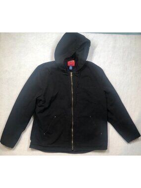 Vintage Big Mac Chore Jacket Work Wear Utility Black Full Zip Coat Men's Size XL